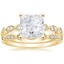 18KY Moissanite Tiara Diamond Bridal Set (1/5 ct. tw.), smalltop view