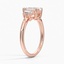 14KR Moissanite Embrace Diamond Ring, smalltop view