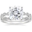 18KW Moissanite Tiara Diamond Bridal Set (1/5 ct. tw.), smalltop view