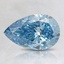1.10 Ct. Fancy Vivid Blue Pear Lab Created Diamond