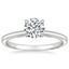 18K White Gold Simply Tacori Delicate Drape Diamond Ring, smalltop view
