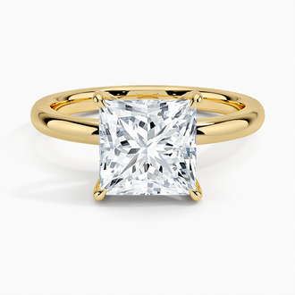 18K Yellow Gold Fairmined 2mm Comfort Fit Solitaire Ring