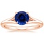 14KR Sapphire Reverie Ring, smalltop view