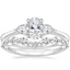 18K White Gold Petite Opera Diamond Ring (1/4 ct. tw.) with Avery Diamond Ring