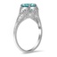 The Saavi Ring, smalltop view on a hand