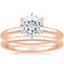 14KR Moissanite Esme Bridal Set, smalltop view