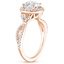 14KR Moissanite Luxe Willow Halo Diamond Ring (2/5 ct. tw.), smalltop view