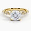 Yellow Gold Moissanite Versailles Diamond Ring (1/3 ct. tw.)
