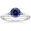 18KW Sapphire Reverie Solitaire Ring, smalltop view