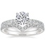 18K White Gold Luxe Heritage Diamond Ring (1/3 ct. tw.) with Chiara Diamond Ring (1/4 ct. tw.)