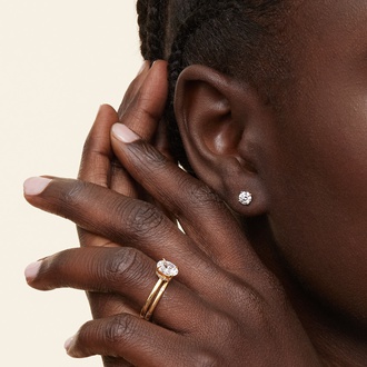 Round Diamond Stud Earrings (3/4 ct. tw.) in 18K Yellow Gold