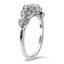 Antique Inspired Floral Milgrain Diamond Ring, smallview