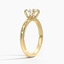 18K Yellow Gold Heritage Diamond Ring, smallside view