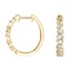 18K Yellow Gold Baguette Diamond Cluster Hoop Earrings (1/4 ct. tw.), smalladditional view 1