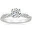 18K White Gold Petite Luxe Twisted Vine Diamond Ring (1/4 ct. tw.), smalltop view