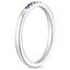 18K White Gold Pippa Sapphire Ring, smallside view