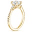 18K Yellow Gold Tapered Luxe Aria Diamond Ring (1/5 ct. tw.), smallside view