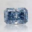 1.17 Ct. Fancy Vivid Blue Radiant Lab Created Diamond