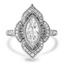 Custom Vintage Inspired Filigree Halo Diamond Ring