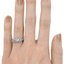 The Genna Ring, smallzoomed in top view on a hand