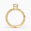 18K Yellow Gold Tacori Sculpted Crescent Pear Diamond Ring, smallside view