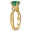 Twisted Diamond and Emerald Ring, smallside view