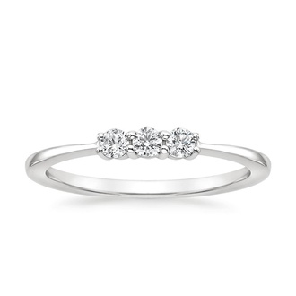 Etta Diamond Ring in 18K White Gold