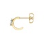 14K Yellow Gold Single Baguette London Blue Topaz Huggie Earring, smalladditional view 2