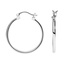 14K White Gold Classic Hoop Earrings, smalladditional view 1