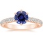 Rose Gold Sapphire Luxe Sienna Diamond Ring (1/2 ct. tw.)