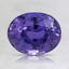 8x6.4mm Unheated Purple Oval Sapphire