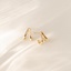 14K Yellow Gold Zuri Huggie Earrings, smalladditional view 2