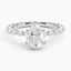Moissanite Luxe Marseille Diamond Ring in Platinum