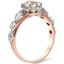 The Brantley Ring, smalltop view on a hand