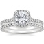 18K White Gold Luxe Odessa Diamond Ring (1/3 ct. tw.) with Sonora Eternity Diamond Ring (3/8 ct. tw.)