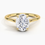 Yellow Gold Moissanite Provence Ring