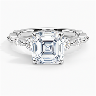 Versailles Three Stone Diamond Ring - Brilliant Earth