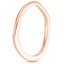 14K Rose Gold Budding Willow Contoured Ring, smallside view