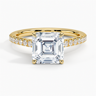 Cathedral Pavé Diamond Ring