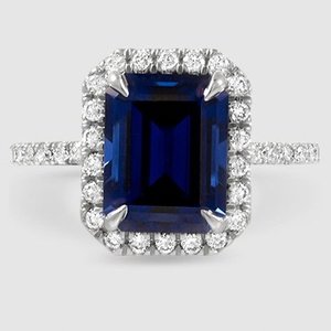 Sapphire Waverly Diamond Ring (1/2 ct. tw.) in 18K White Gold