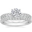 18K White Gold Valeria Diamond Ring with Amelie Diamond Ring (1/3 ct. tw.)