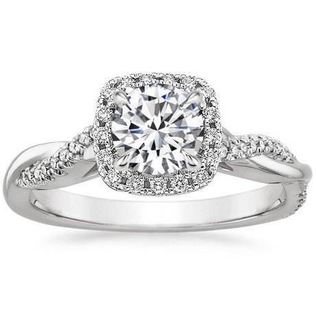 petite twisted halo diamond engagement ring