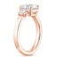 14K Rose Gold Maya Toi et Moi Diamond Ring, smallside view
