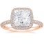 14KR Moissanite Valencia Halo Diamond Ring (1/2 ct. tw.), smalltop view