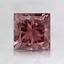 1.47 Ct. Fancy Deep Pink Princess Lab Created Diamond