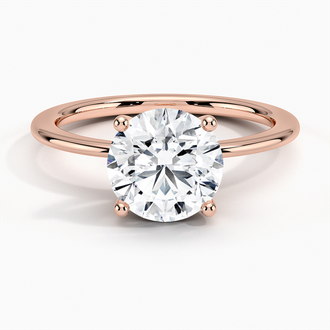 14K Rose Gold Aimee Solitaire Ring