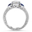 Antique-Inspired Sapphire and Diamond Ring, smallside view