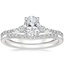 Platinum Luxe Aria Diamond Ring with Petite Curved Diamond Ring (1/10 ct. tw.)