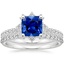 18KW Sapphire Arabella Diamond Bridal Set (1/2 ct. tw.), smalltop view
