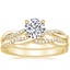 18K Yellow Gold Petite Twisted Vine Diamond Bridal Set (1/4 ct. tw.)